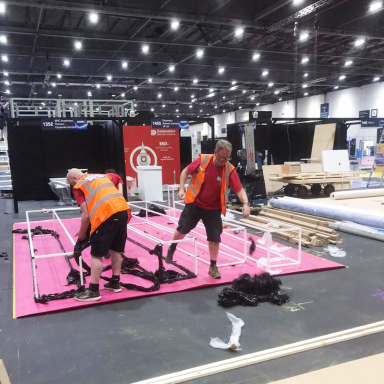 Custom Built Exhibition Stands - Modular and Custom - On Site crew support