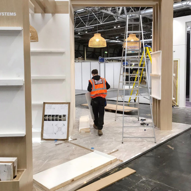 Custom Built Exhibition Stands - Modular and Custom - On Site crew support